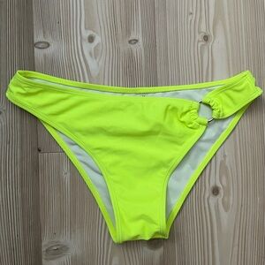 Neon Yellow Green Cheeky Women's Swim Bikini Bottom NWOT